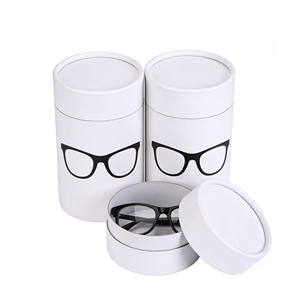 Estuche para Gafas de Sol Redondo Blanco Elegante OEM, Caja Rígida de Papel para Guardar Lentes - Product Image 2