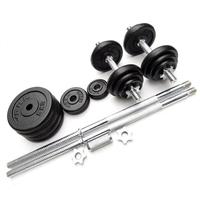 Ensembles d'haltères peints en noir réglables en fonte d'haltères de fitness 10/15/20/30/50 kg pour un usage domestique