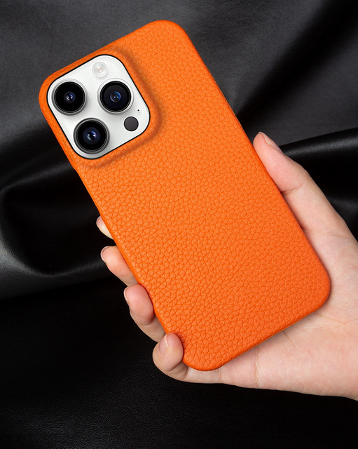 Genuine PU Leather Phone Case for iPhone 15 Samsung Galaxy S23 Ultra S22 Plus S21 Mobile Phone Back Cover