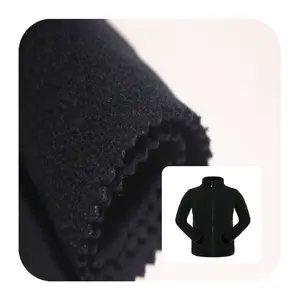 Pf16/rooso 28gsm chama retardante, fio de lã, uniforme de firme de dois lados, 100% poli chama, fio retardante, tecido de lã