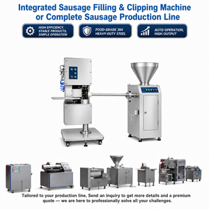 Machine à farcir les saucisses 200-600 kg/h, haute performance, pneumatique, avec torsion quantitative, pour tubes de 10-30 mm, en SUS304, pour usine de viande - Product Image 5