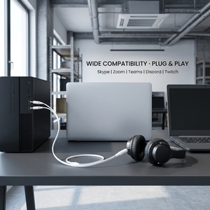 <span class=keywords><strong>Adaptador</strong></span> Divisor de Audio Cantell, Conector Hembra de <span class=keywords><strong>3.5</strong></span> mm a <span class=keywords><strong>Doble</strong></span> Conector <span class=keywords><strong>Jack</strong></span> de <span class=keywords><strong>3.5</strong></span> mm, <span class=keywords><strong>Adaptador</strong></span> para Auriculares y Micrófono, Cable Divisor de Audio - Product Image 3