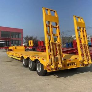 Semi-<span class=keywords><strong>remorque</strong></span> surbaissée en acier à <span class=keywords><strong>2</strong></span>/3/4 <span class=keywords><strong>essieux</strong></span>, 60 tonnes, en vente – Meilleures ventes - Product Image 3