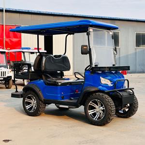 Voiturette de golf électrique moderne 4 places avec direction assistée, moteur AC 60V, couleur et logo personnalisables - Product Image 1