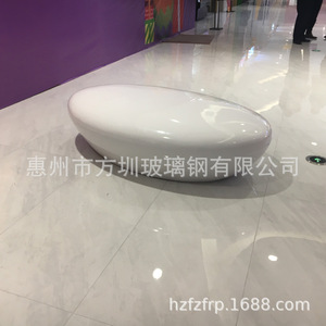 Silla de espera de fibra de vidrio con forma de gota, mueble comercial duradero para pisos duros - Product Image 4