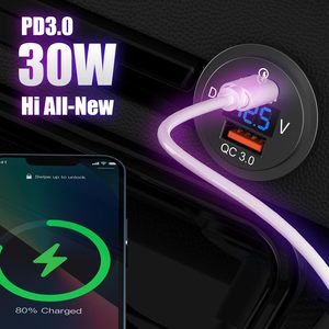 Prises rondes multifonctionnelles avec voltmètre, <span class=keywords><strong>chargeur</strong></span> USB 12V et <span class=keywords><strong>chargeur</strong></span> Type C, <span class=keywords><strong>chargeur</strong></span> USB PD 12V pour <span class=keywords><strong>bateau</strong></span> - Product Image 4