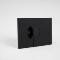 KLASS 118 Tipo Estándar Estadounidense, Enchufe Eléctrico de Doble Polo de Lujo, Acabado Mate, Panel de Dos Tonos, USB C, para Proyectos Comerciales y de Oficina