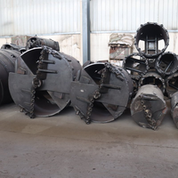 Cucharón de perforación de doble base giratoria de la mejor calidad para equipos de perforación de pilotes, con dientes para perforación de suelo, piezas de maquinaria de ingeniería