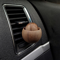 Diffuseur de parfum pour voiture en bois, design personnalisé, luxe, nouveau modèle, avec logo, clips pour aérateur.