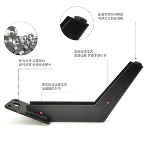 Furniture <strong>Legs</strong> Black Modern Luxury Chrome Side Bedside Bench Feet Console Steel Metal Furniture Bed <strong>Sofa</strong> Cabinet <strong>Legs</strong> <strong>for</strong> <strong>Sofa</strong> - Product Image 5