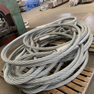 ヘビーデューティースチールワイヤーロープリフティングスリング（フランダースアイ＆シンブル付き、リギング用） - Product Image 4