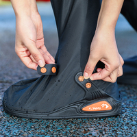 Couvre-chaussures antidérapants imperméables pour hommes et femmes en PVC Bottes de pluie épaissies à tube haut résistant à l'usure