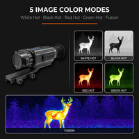 Monoculaire thermique 640x512 avec télémètre laser 50mm F1.0, précision 1M, 50Hz, contrôle de grossissement 1x-8x, pour la chasse et l'observation de la faune