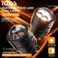 YOBIS Lentille de projecteur Bi-LED 3 pouces Super Lumineuse 30W 3000K-6500K, sans pertes de puissance, double faisceau haut-bas, phares LED