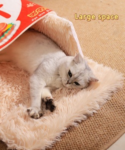 Nueva caja de aperitivos, cama de felpa para mascotas, Caja de galletas completamente cerrada, forma cálida, suave, cortavientos, lindo cojín extraíble para casa de gato, nido para mascotas - Product Image 6