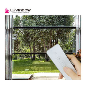 Fenêtre panoramique électrique à levage électrique Luvindow Delaware, grande taille, cadre en alliage d'aluminium, fenêtres à faible émissivité - Product Image 2