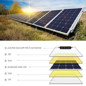 ผลิตภัณฑ์พลังงานแสงอาทิตย์ 100w 150w 200w 300 วัตต์ 500 วัตต์ แบบยืดหยุ่น - Product Image 4