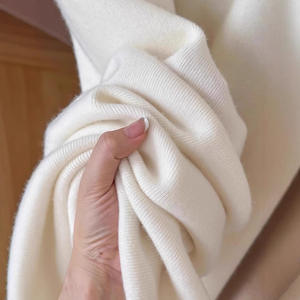 خريف وشتاء أنيق للنساء في أستراليا سروال من الصوف البكر عالي مستقيم جيد التهوية صوف شمعي ناعم غير رسمي واسع الساق - Product Image 3