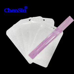 130*230 mm Plastic pouch with zipper transparent plastic package ziplock white pp packaging