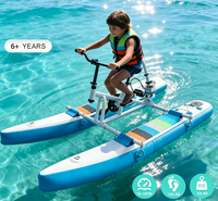 Vélo aquatique gonflable léger de haute qualité pour enfants, jouet de cyclisme aquatique, location pour parcs d'attractions, vélo aquatique - Ventes Flash