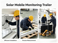 Anpassbare Farbige 4G & WLAN PTZ-Kamera 7m Mast Solar-Lichtturm für CCTV-Kamera