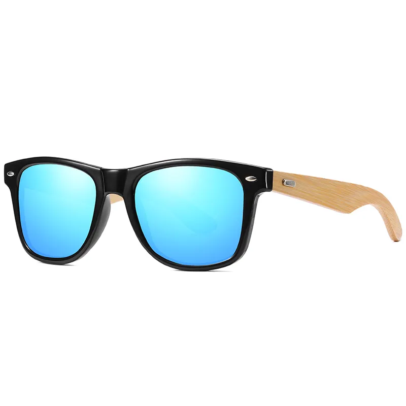 KDEAM 2020 de moda de logotipo personalizado de bambú de madera gafas de sol de diseño su propio Unisex polarizadas gafas de sol de UV400