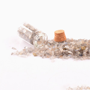 Botellas de Deseos Hechas a Mano con Cristales de <span class=keywords><strong>Cuarzo</strong></span> Rosa, REIKI, Impermeables, con Piedras Curativas Multicolores de Forma Irregular, Recuerdo - Product Image 2