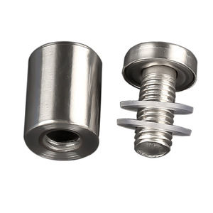 Clavos de acero inoxidable Resonance para publicidad, clavos de espejo con orificios para tornillos, para fijación de azulejos de cerámica y piezas de vidrio acrílico - Product Image 1