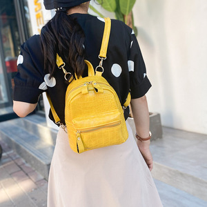 2022 nuovo arrivo moda PU zaino in <span class=keywords><strong>pelle</strong></span> borsa da viaggio scuola Mini zaino per le donne - Product Image 4