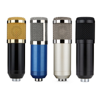 Kit Microphone de Podcast BM800 et Accessoires Microphone à Condensateur de Studio pour Enregistrement avec Support pour Chant Youtube Ordinateur Portable