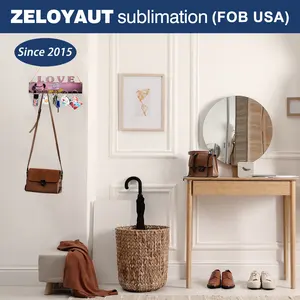 ZELOYAUT Sublimation MDF Key Holder High Quality Hot Sale Wholesale Fashion New Design 270*100*5mm 95g