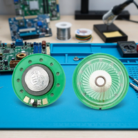 Altavoz UTL Verde de 36 mm con Marco y Cono de Plástico, Certificado ISO9001 y RoHS, Impedancia de 4/8/16/32 Ohmios