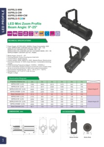 Mini 60 Wát Trắng Led zoom sân khấu <span class=keywords><strong>ellipsoidal</strong></span> leko hồ sơ ánh sáng tại chỗ DMX512 chế độ điều khiển - Product Image 2