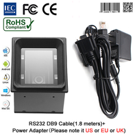 Scanneurs de codes-barres à montage fixe YK- EP3000 Pro 2D QR pour kiosque de contrôle d'accès distribuant avec wiegand RS485 RS232pour vérificateur de prix