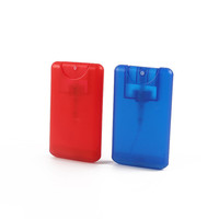 10ml blanc carte de crédit forme flacon pulvérisateur en plastique 20ml parfum bouteille en plastique brouillard vaporisateur bouteille 30ml