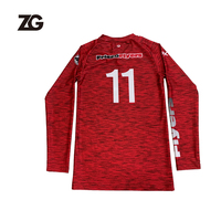 Vêtements de sport chemise de volley-ball à manches longues conception de Sublimation ensemble d'uniforme de volley-ball chemise de volley-ball respirante
