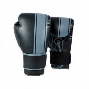 ถุงมือฝึกซ้อมมวยไทย MMA แบบเปิดฝ่ามือเต็มนิ้ว ระดับมืออาชีพ ปิดด้วยแถบตีนตุ๊กแก หนังวัวสีทอง คุณภาพสูง - Product Image 5