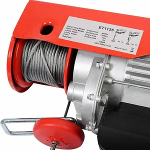New Product Portable Electric Hoist Electric Winch 220v Electric Wire Rope Hoist 400kg With Trolley
