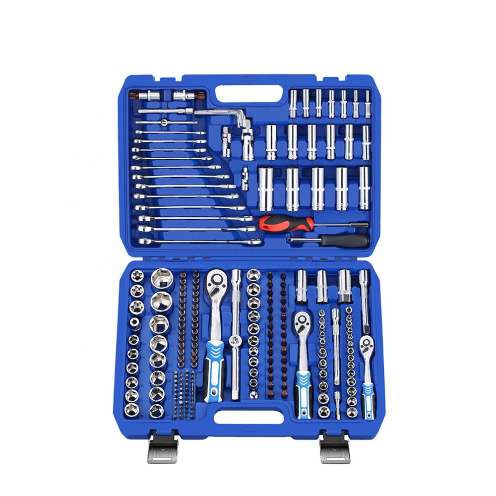 Hot Selling Chrome Vanadium Household Tool Set Multi Function Allen Car Tool Kit Box Hex Socket Set Screw Ratchet Wrench Set