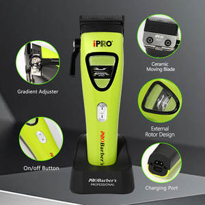 Nuevo Cortapelos IPRO con Motor BLDC sin Escobillas de Rotor Externo a 9800RPM, Kit Profesional de Cortadoras y Recortadoras para Barbería, Máquinas de Barbería - Product Image 5