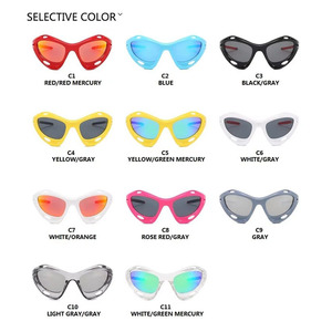 แว่นกันแดดกีฬาสุดเท่ ดีไซน์ใหม่ Y2k ป้องกันลม ทนทาน นำเข้าจากต่างประเทศ - Product Image 3