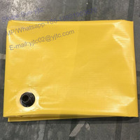 Bâche en polyester 100% enduite de PVC avec inverseur de motif tissé de tuyau de drainage clair pour l'utilisation extérieure de mariage ou de rideau de voiture