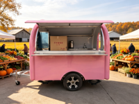 Bar mobile de restauration commerciale en fibre de verre, certifié CE, facile à utiliser, pour service de bière et de nourriture, camion de restauration, remorque alimentaire