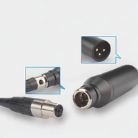 Adaptor Preamplifier Mikrofon XLR untuk Mikrofon Kondensor 5V, Konversi Daya ke Phantom Power Mixer 48V melalui Mini XLR 3Pin atau Jack 3.5mm