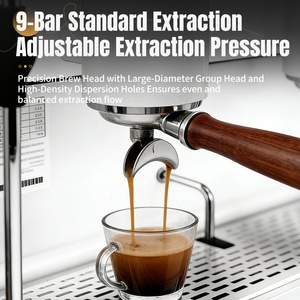 Cafetera Espresso Profesional de Doble Cabezal, Semiautomática, con Doble Caldera y Pantalla Táctil para Cafetería BS-J52 - Product Image 5