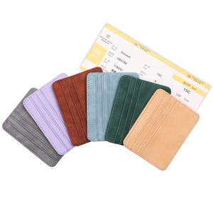 Porte-cartes en cuir PU multicolore prêt à l'emploi avec fermeture éclair et logo personnalisé – Vente directe usine pour cartes professionnelles et bancaires - Product Image 3