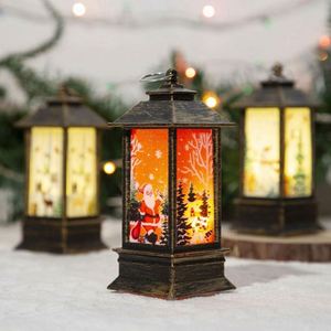 Factory Wholesale Christmas Decorations Supplies <b>Mini</b> LED <b>Lanterns</b> Santa Claus Snowman Elk for Parties Battery - Product Image 4
