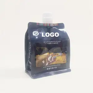 Customized Small Black Spout Pouch Bag Extreme honey 22g 15ml Honey Liquid Sachet Plastic Bag with Spout
