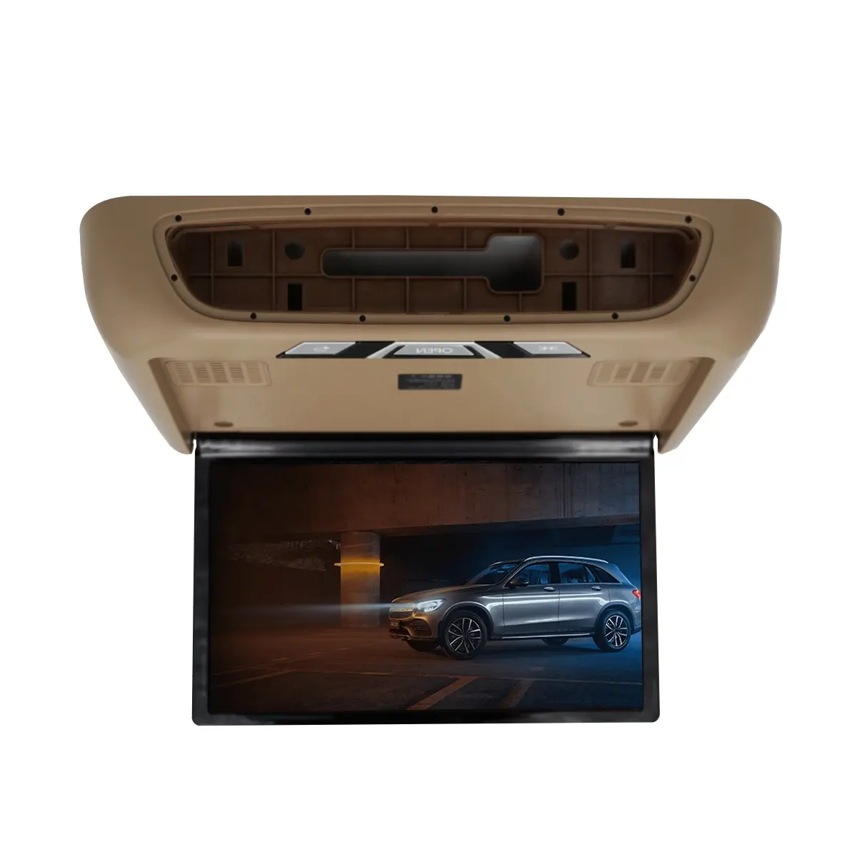 DJZG Autodach halterung Klapp monitor/an der Decke montierter Monitor bus LCD-Fernseher 16-Zoll-Auto-TV auf dem Dach Für Mercedes v Klasse w447