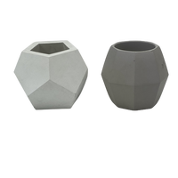 Nouvelles Idées de Produits 2025 Mini Pot de Jardin en Ciment Blanc Pot Décoratif pour la Maison